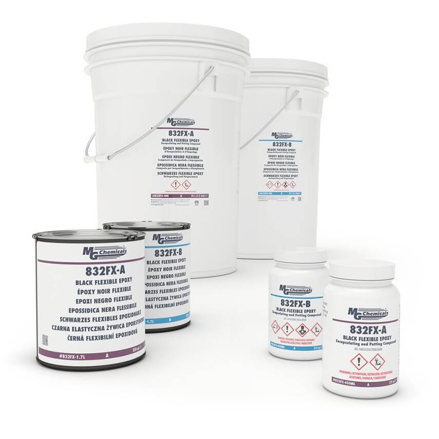 MG Chemicals 832FX Black Flexible Epoxy Potting & Encapsulating Compound | TeknikExpo - 1