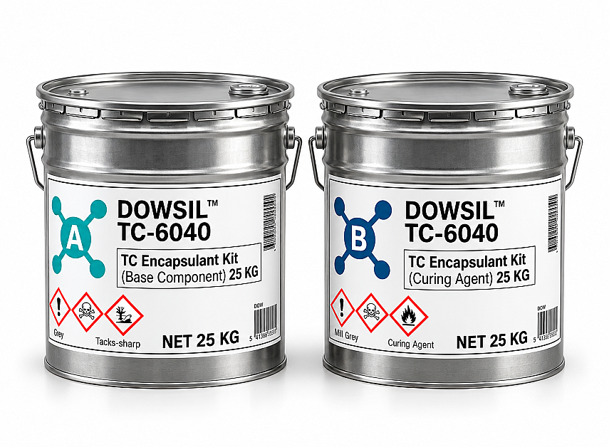 DOWSIL™ TC-6040 Thermally Conductive Encapsulant Kit Gray 50 KG | Official Distributor - 1