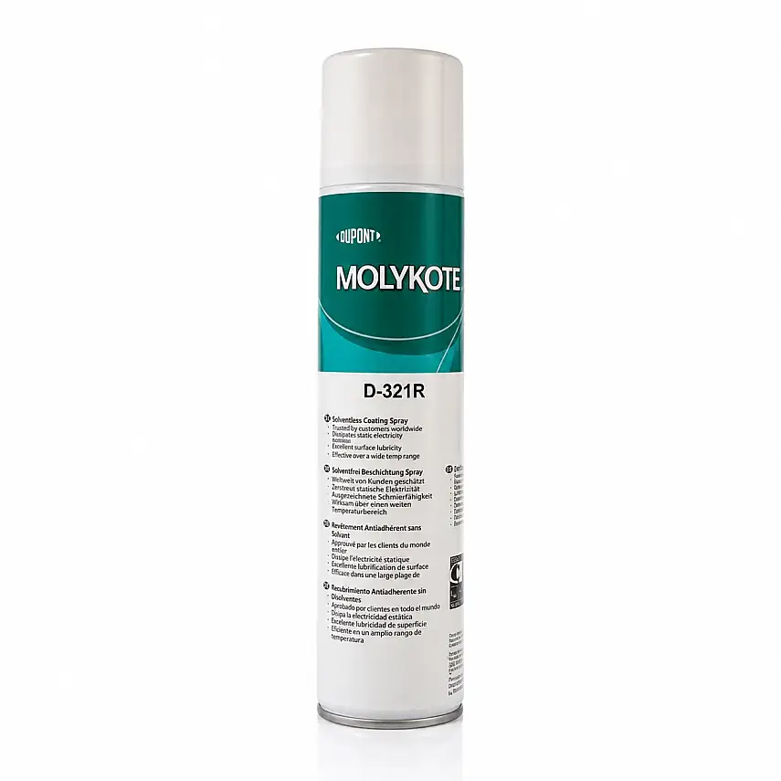 DuPont™ MOLYKOTE® D-321 R Anti-Friction Coating Spray – High Temp Dry Film 400ml - 1