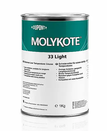 DuPont™ MOLYKOTE® 33 Light Grease – High-Performance Silicone Lubricant for Low Temperatures – 1 KG - 1