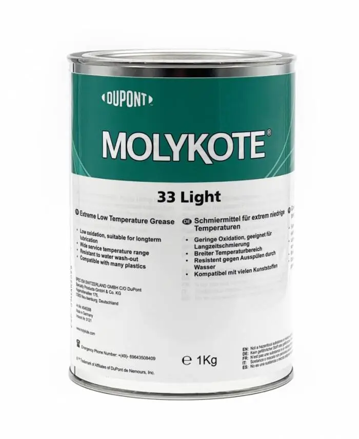 DuPont™ MOLYKOTE® 33 Light Grease – High-Performance Silicone Lubricant for Low Temperatures – 1 KG - 2