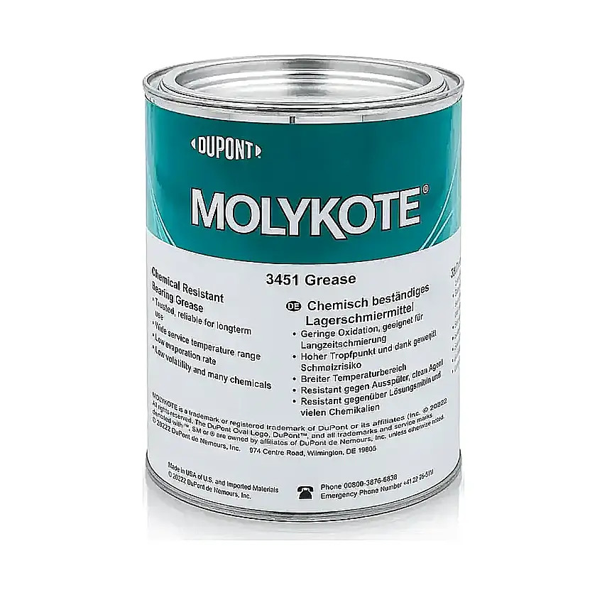 MOLYKOTE 3451 Kimyasala Dayanıklı Rulman Gresi 25 Kg | Resmi Distribütör - 1
