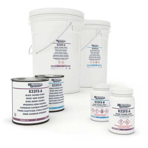 MG Chemicals 832FX – Black Flexible Epoxy Potting & Encapsulating Compound | TeknikExpo - 1