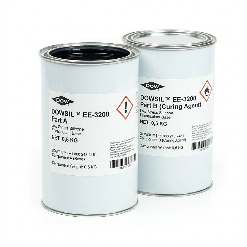 DOWSIL™ EE-3200 Low Stress Silicone Encapsulant Kit Black 1 KG | Resmi Distribütör - 1