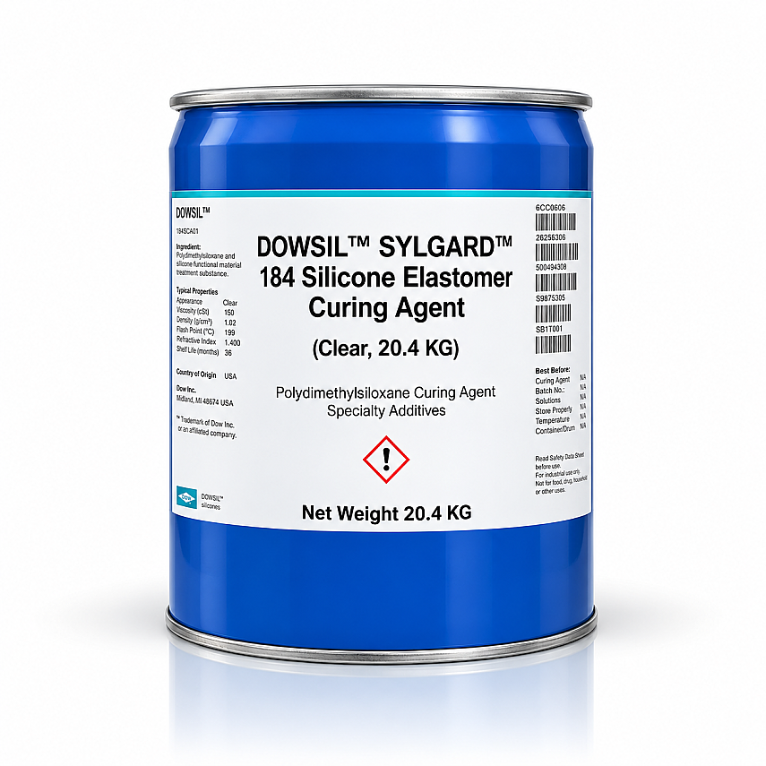 DOWSIL™ SYLGARD™ 184 Silicone Elastomer Curing Agent Clear 20.4 KG | Resmi Distribütör - 1