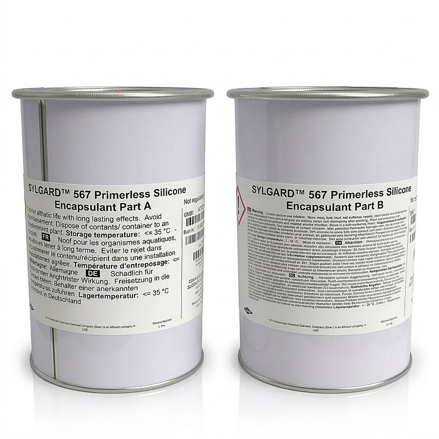 DOWSIL™ SYLGARD™ 567 Primerless Silicone Encapsulant Kit Black 2 KG | Resmi Distribütör - 1