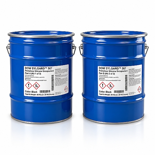 DOWSIL™ SYLGARD™ 567 Primerless Silicone Encapsulant Kit Black 40 KG | Resmi Distribütör - 1