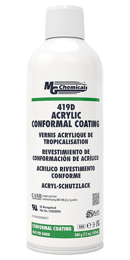 MG Chemicals 419D Premium Acrylic Conformal Coating Clear 340 G (Aerosol) | Resmi Distribütör - 1