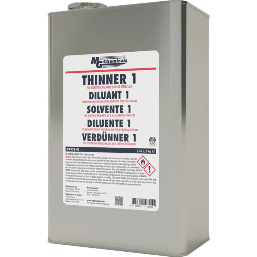 MG Chemicals 4351 Thinner 1 4L | EMI/RFI Kaplama Tineri - 1