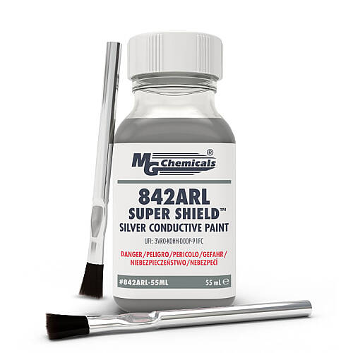 MG Chemicals 842ARL-55ML Super Shield™ Liquid Silver Conductive Paint | Resmi Distribütör - MG CHEMİCALS